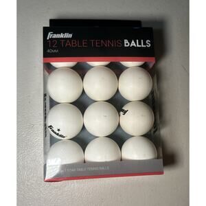 Superior Quality White Ping Pong Balls 40mm - 12 Count for Optimal Gameplay
